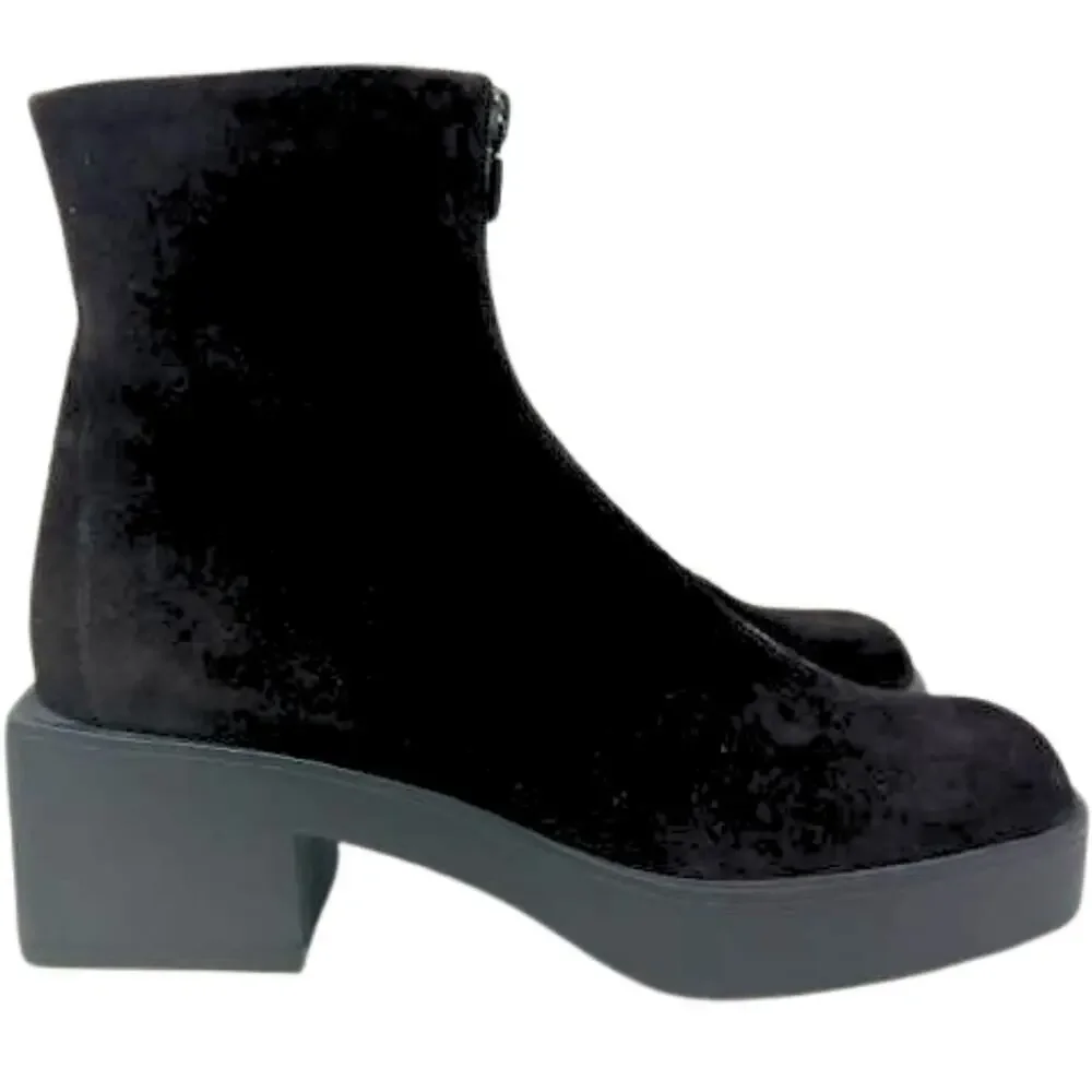 Fendi Boots FF Logo Chunky Platform Zucca Brown Monogram Ankle‎ Chelsea Shoes 7